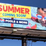 Billboard advertising pools for the summer