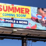 Billboard advertising pools for the summer